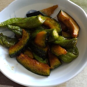 素揚げ野菜と唐揚げのめんつゆ漬け